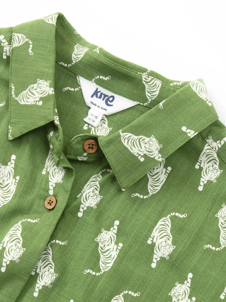Charlton Slub Weave Dress Stay Wild - 7
