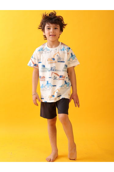 All-Over Print Short Sleeve T-Shirt and Shorts Set