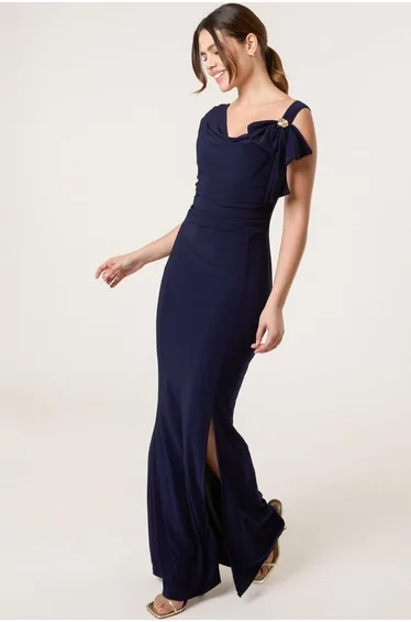 Maxi Dress With Metal Detailing