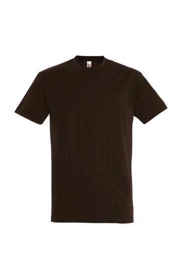 SOLS Mens Imperial Heavyweight Short Sleeve T-Shirt - Chocolate
