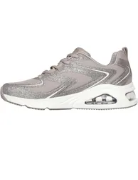 Skechers Womens/Ladies Tres Air Uno Glitter Trainers - Taupe - 1