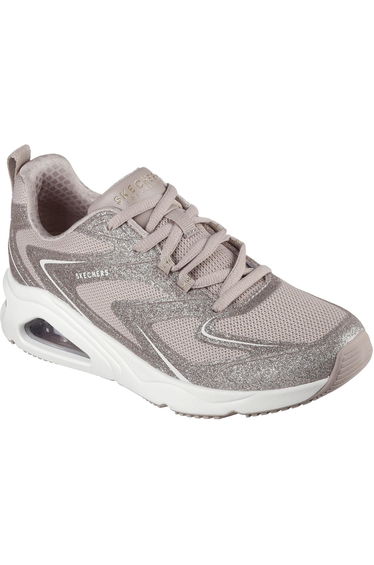 Skechers Womens/Ladies Tres Air Uno Glitter Trainers - Taupe