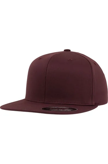 Flexfit by Yupoong Unisex Adults Flat Visor Cap - Maroon