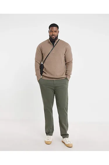 Neutral Soft Touch 1/4 Zip Sweater