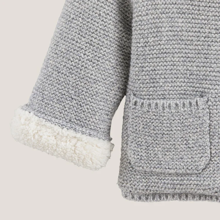 Cotton Mix Hooded Cardigan - 3