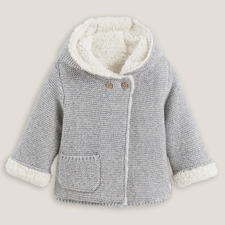 Cotton Mix Hooded Cardigan