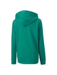 Boy's Puma Juniors TeamGOAL 23 Casuals Hooded Jacket in Green - 1