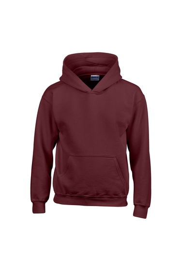 Gildan Childrens/Kids Heavy Blend Hooded Sweatshirt - Maroon