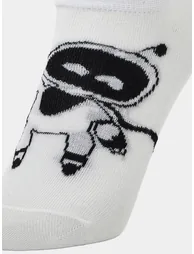 Boys Set of 3 - Astrobots Ankle Socks - 6