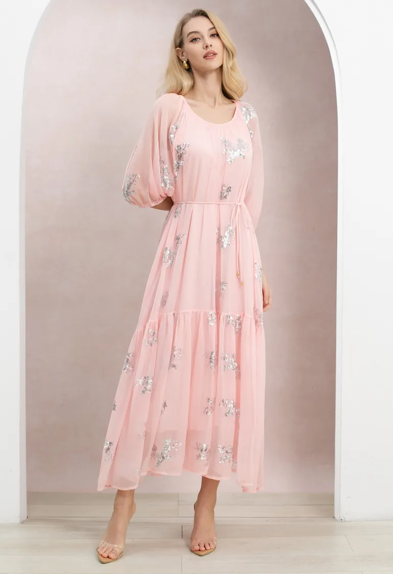 elbow sleeve dress for wedding guest Women Puff Maxi A-Line - Universal so youll stay comfortable and polished from daytime events to evening celebrations without compromise Formal Wedding Guest Dresses: Length,