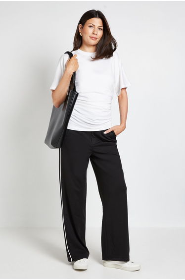 Ponte Side Stripe Trouser