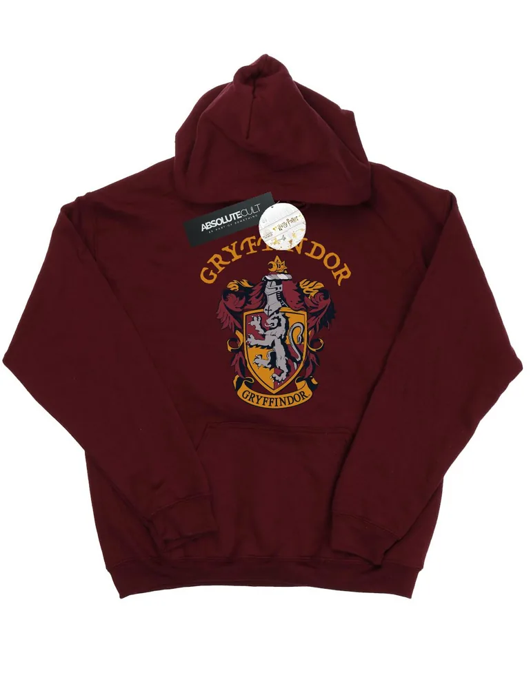 Harry Potter Girls Gryffindor Crest Hoodie - Burgundy - 1
