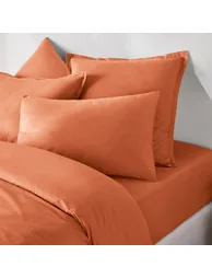 شرشف سرير قطن سادة بحواف مطاطية - 5