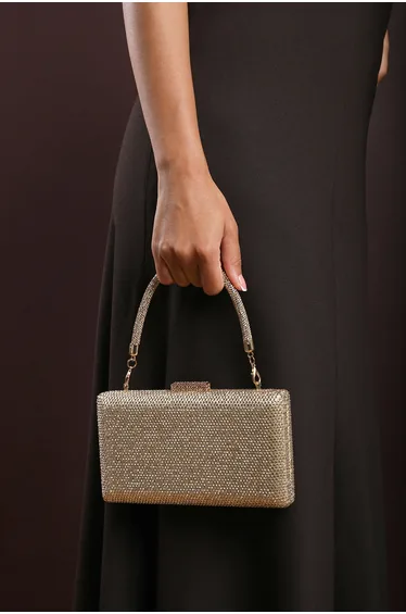 حقيبة كلتش وير از ذات فروم باللون الذهبي