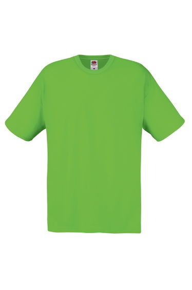 Fruit Of The Loom Mens Screen Stars Original Full Cut Short Sleeve T-Shirt - Lime