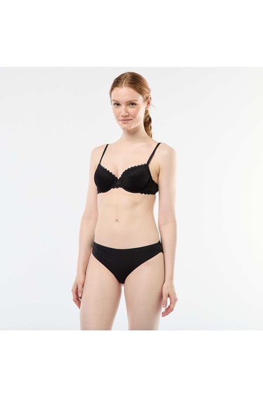 Lace Balconette Bra BLACK
