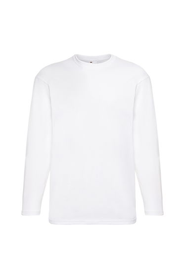 Mens Value Long Sleeve Casual T-Shirt - Snow
