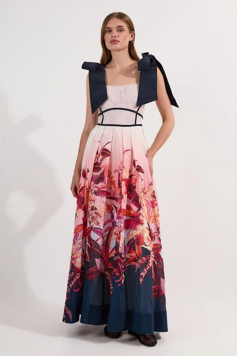 matteau shirred bodice maxi dress Shirred Bodice Dress