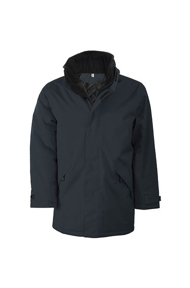 Kariban Mens Parka Performance Jacket - Dark Grey/Black