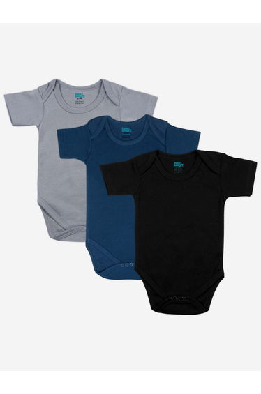 Pack of 3 - Solid Short Sleeves Bodysuit