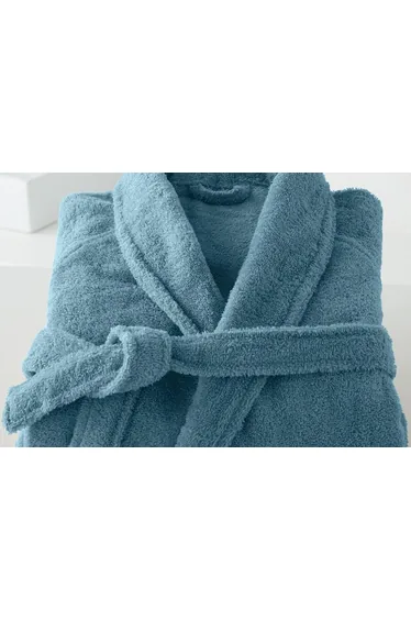 Cotton Shawl Collar Towelling Bathrobe