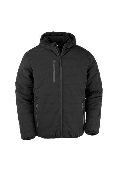 Result Genuine Recycled Mens Compass Padded Winter Jacket - Black