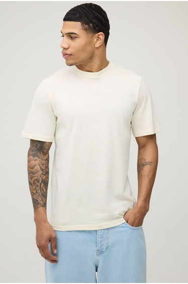 Ecru Regular Tokyo Postcard Print T-Shirt - ecru
