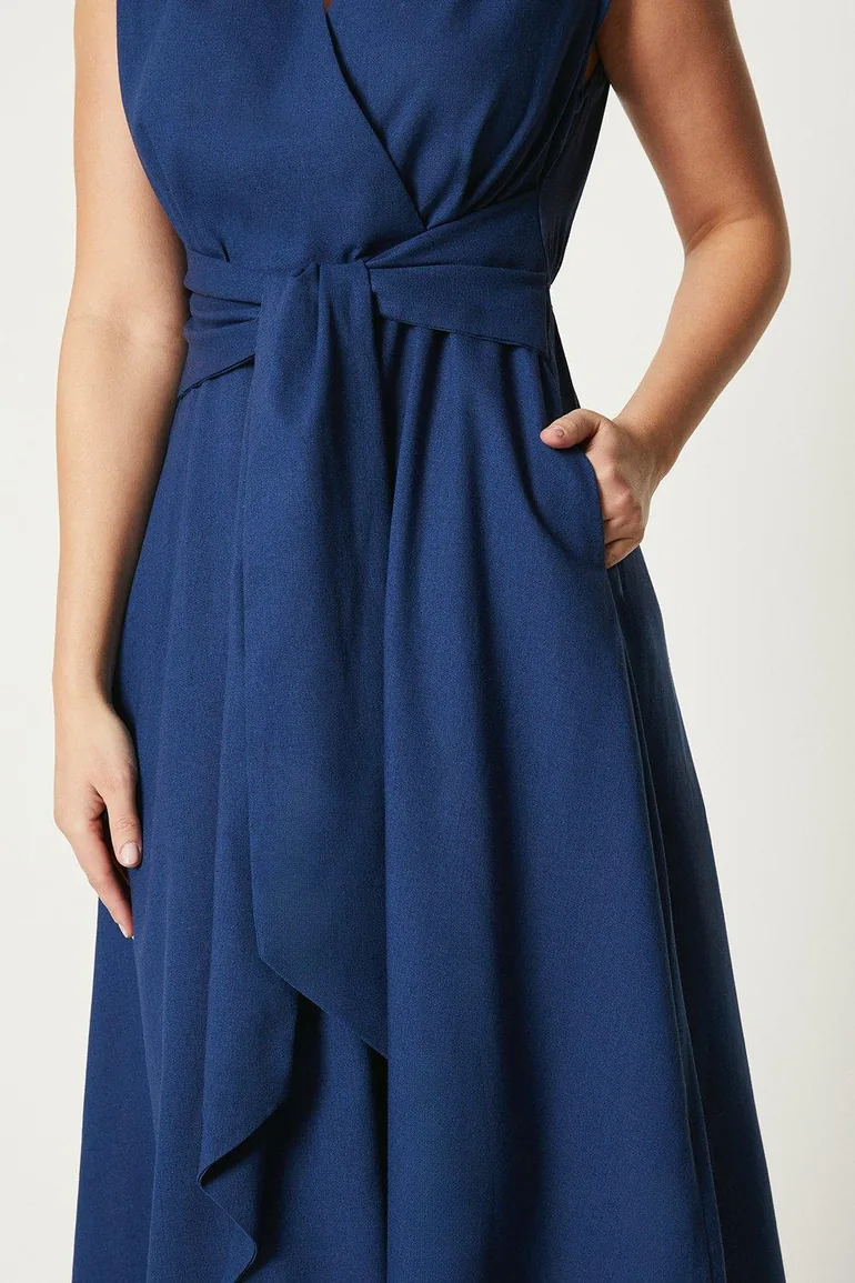 knee length dresses for ladies Kiara Linen Dress (clearance)