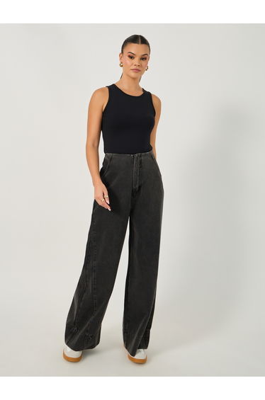 High Rise Wide Leg Jeans
