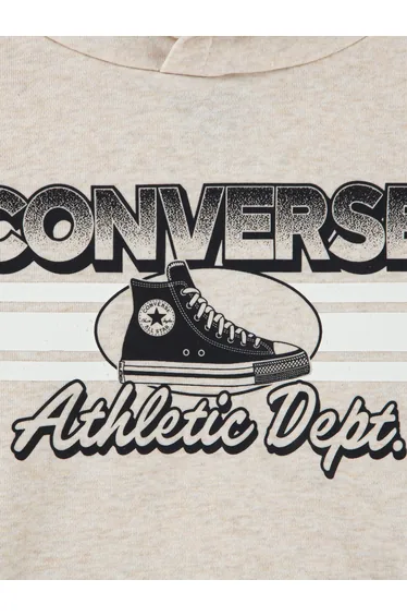 Converse Boys Chest Stripe with Sneaker GFX Tracksuit in Black