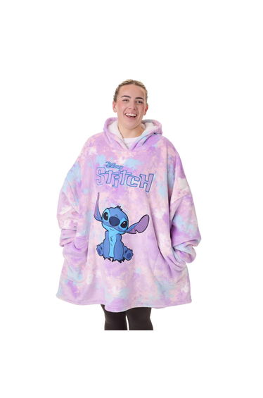 Lilo & Stitch Womens/Ladies Watercolour Blanket Hoodie - Purple