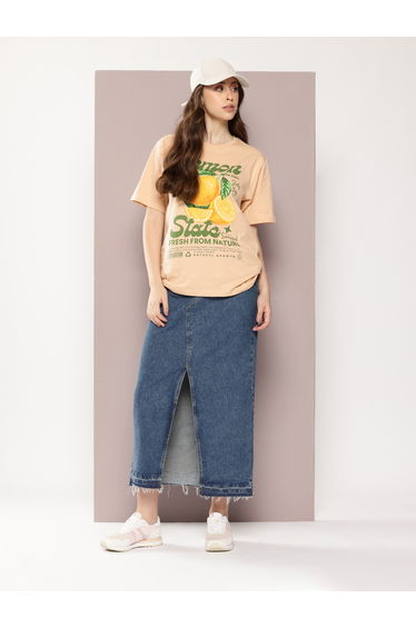 Women Oversized Crew Neck T-Shirt