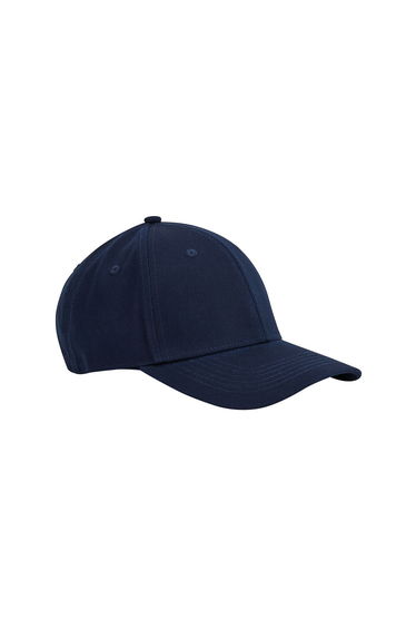 Beechfield Classic Organic Cotton 6 Panel Baseball Cap - French Navy
