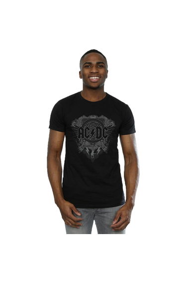 AC/DC Mens Black Ice Cotton T-Shirt - Black