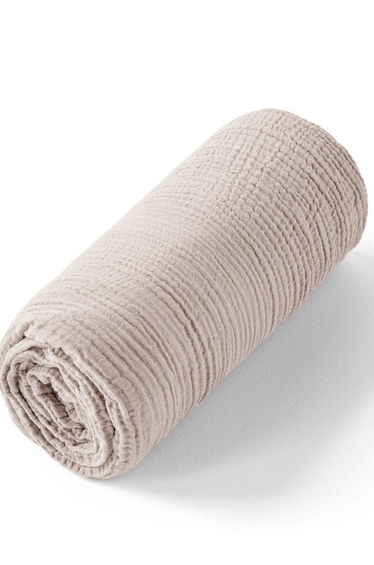 Yafa 100% Organic Cotton Muslin 200 Thread Count Fitted Sheet