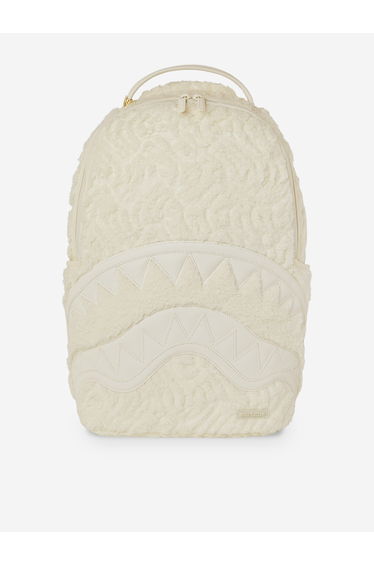 Sprayground Kids Sherpa Shark Backpack in Ivory (45.72)