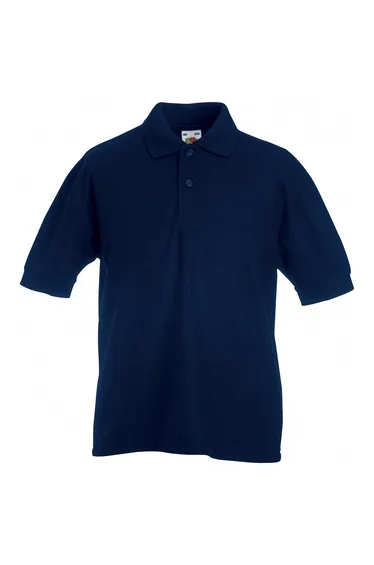 Fruit Of The Loom Childrens/Kids Unisex 65/35 Pique Polo Shirt - Deep Navy