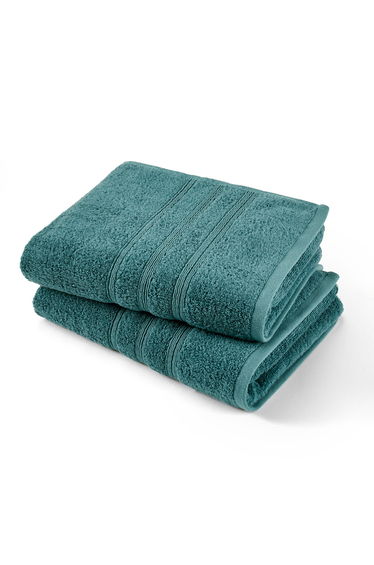 Set of 2 Scenario Towels in Organic Cotton