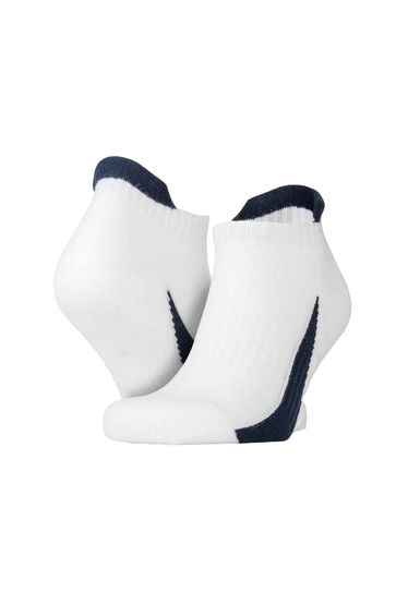 Spiro Mens Sports Socks (Pack of 3) - White/Navy