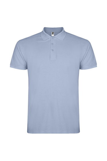 Roly Mens Star Short-Sleeved Polo Shirt - Zen Blue