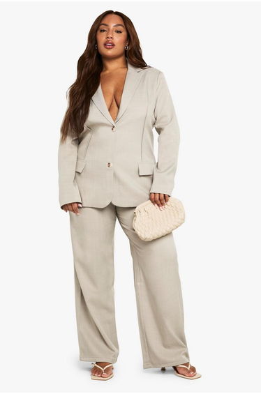 Plus Tailored Boyfriend Trouser