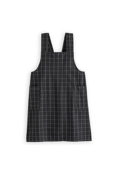 Tissala Checked Cotton and Linen Japanese Apron