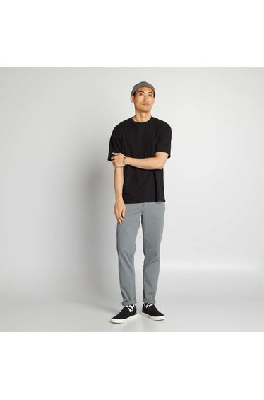 Slim 5-pocket chinos - L32 BLUE