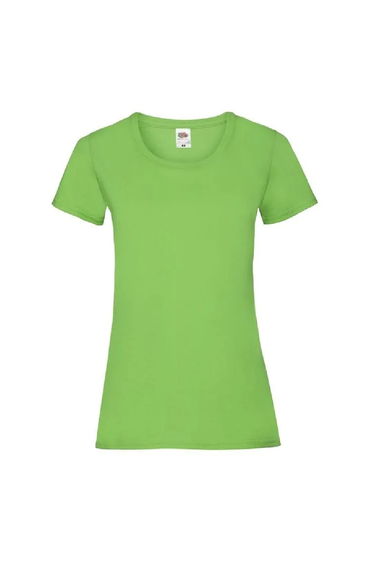 Fruit Of The Loom Ladies/Womens Lady-Fit Valueweight Short Sleeve T-Shirt (Pack Of 5) - Lime