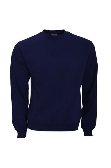 B&C Mens Crew Neck Sweatshirt Top - Navy Blue