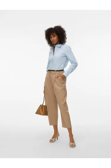 بنطلون بشكل إسطواني بحزام