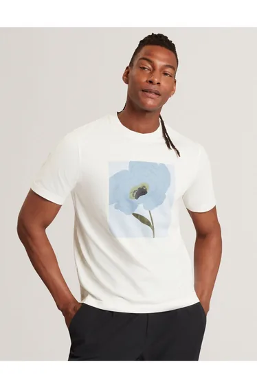CRAWLEY SS Graphic Box Floral T-shirt White
