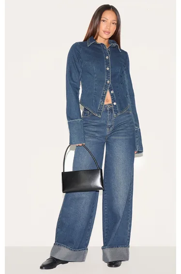 جاكيت بريتي ليتل ثينق جينز كحلي - طويلات القامة