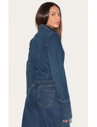 جاكيت بريتي ليتل ثينق جينز كحلي - طويلات القامة - 2