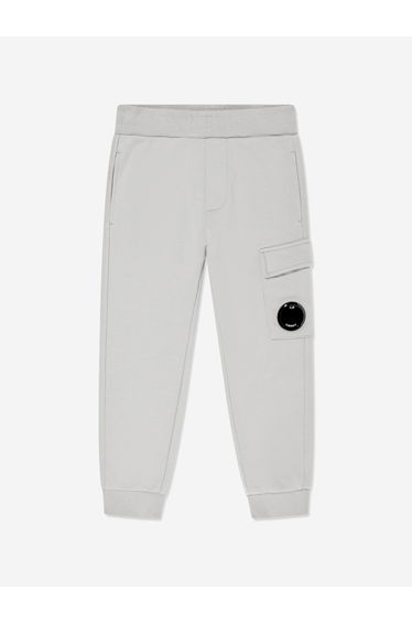 C.P. Company Boys Cargo Lens Joggers in Grey